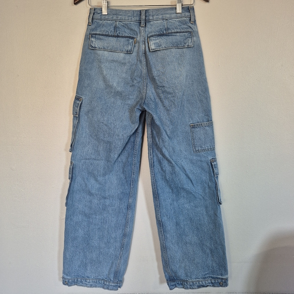 Denim Forum Aritzia The 90's Millie Loose Hi-Rise Cargo Jean Size 25 - Picture 3 of 13